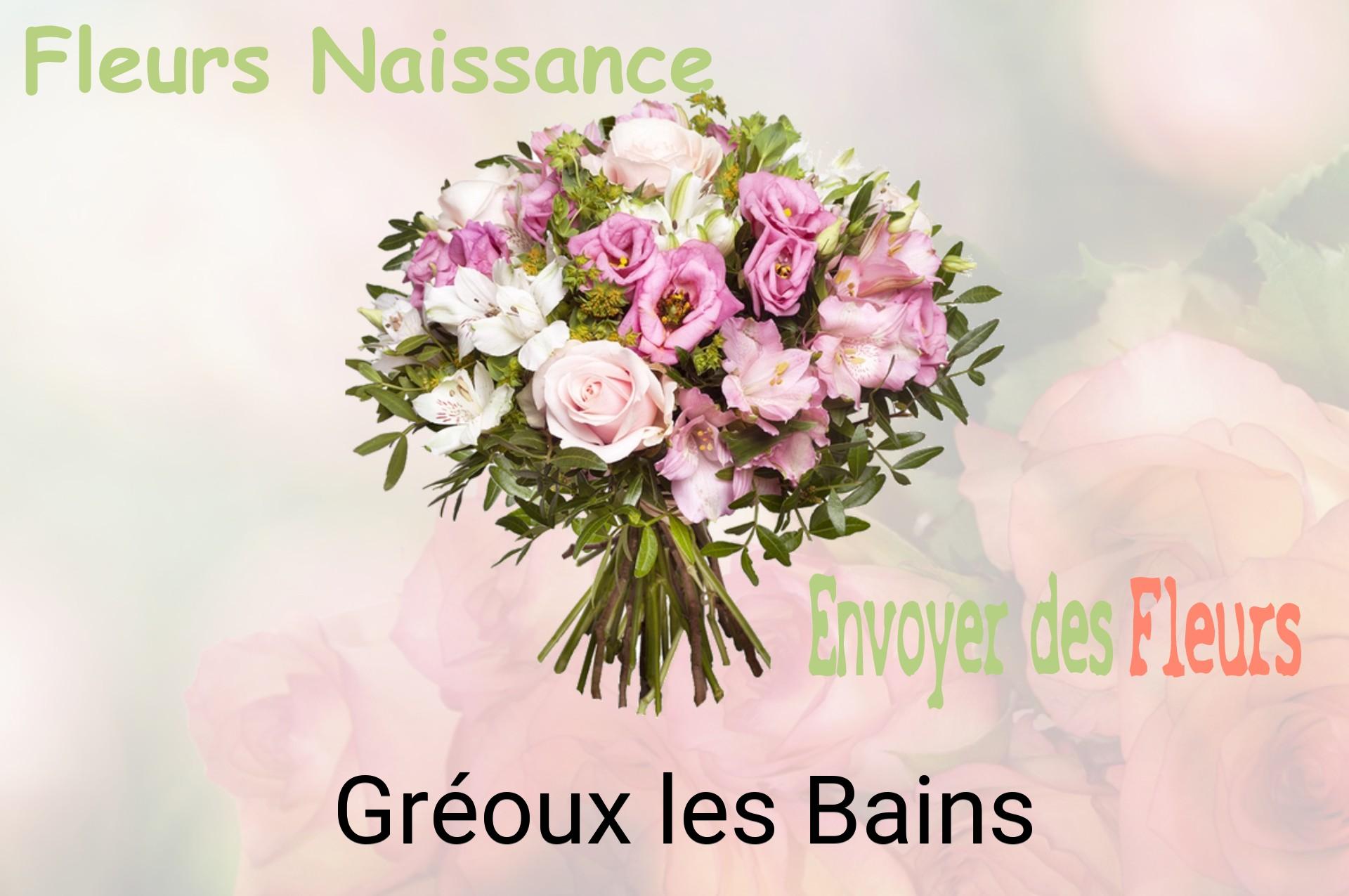 Bouquet de fleurs de naissance livré à Gréoux-les-Bains